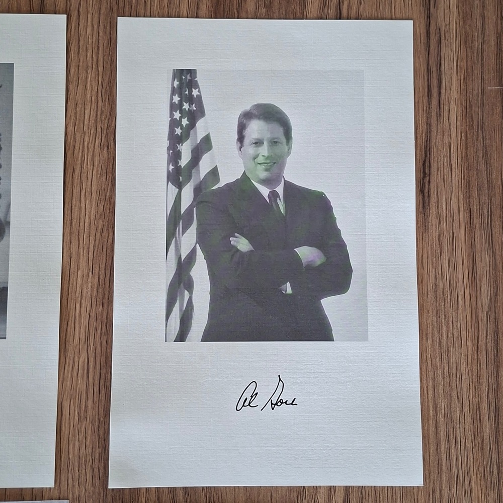 1993 Clinton Gore Congressional Inauguration Invitation Program Portraits Map - Picture 3 of 7